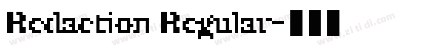 Redaction Regular字体转换